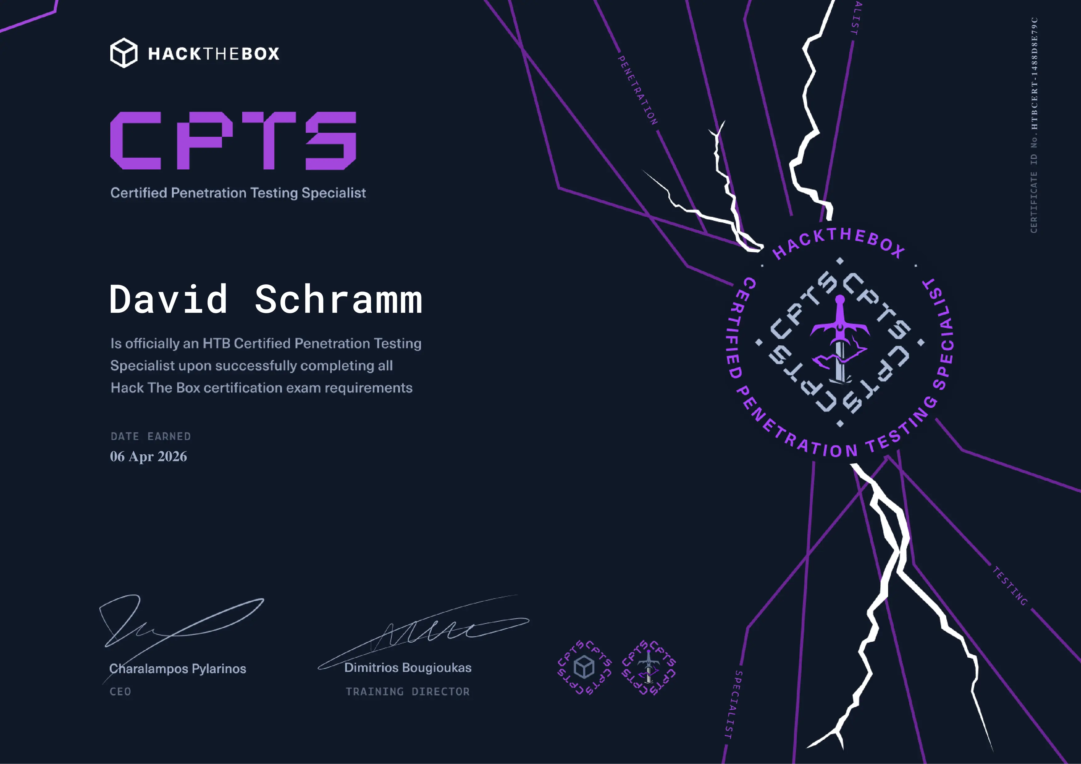 Certified Penetration Testing Specialist (CPTS)